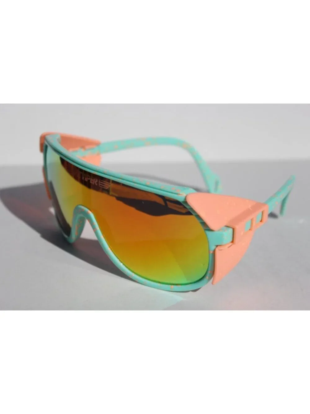 PIT VIPER The Peaches and Green Grand Prix Sunglasses Green/Orange NEW